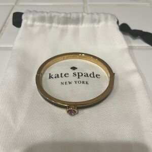 Kate‎ spade forever gems cristal bangle bracelet in black & gold